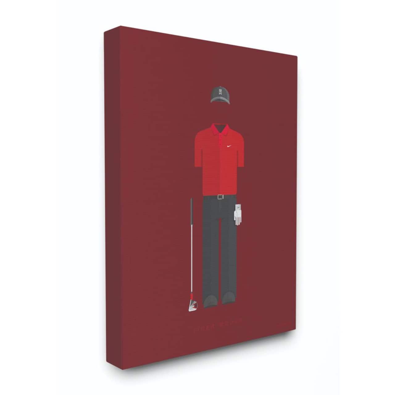 Stupell Industries Tiger Woods Fashion Design Canvas Wall Art